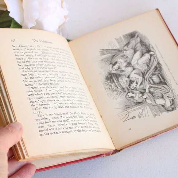 Vintage Antique 1890s Book, "Arabian Nights"  Henry Altemus, Illustrated - Picture 7 of 10